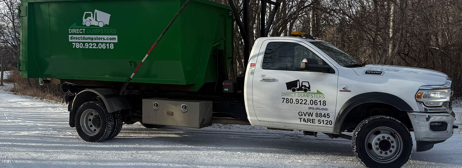 Direct Dumpsters is located in Sherwood Park, serving all locations in and around Edmonton.